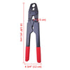 Yescom Pex Crimp Tool Ring Crimper w/ Gauge 1/2" 3/4" Red