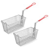 Yescom Commercial Deep Fryer Baskets with Handle & Front Hook 13x6x6in