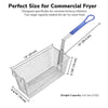 Yescom Commercial Deep Fryer Baskets with Handle & Front Hook 13x6x6in