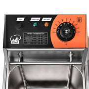 Yescom Electric Deep Fryer 24 L Comml. Countertop Dual-Tank Image