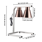 Yescom Heat Lamp Food Warmer 500W 2 Bulbs Image