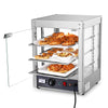 Yescom Pizza Food Warmer Commercial Countertop Display Case 3-Tier 15x15x20