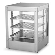 Yescom Pizza Food Warmer Commercial Countertop Display Case 3-Tier 15x15x20 Image