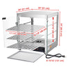 Yescom Pizza Food Warmer Commercial Countertop Display Case 3 Tier