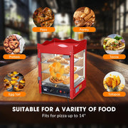 Yescom Pizza Food Warmer Commercial Countertop Display Case 3 Tier Image