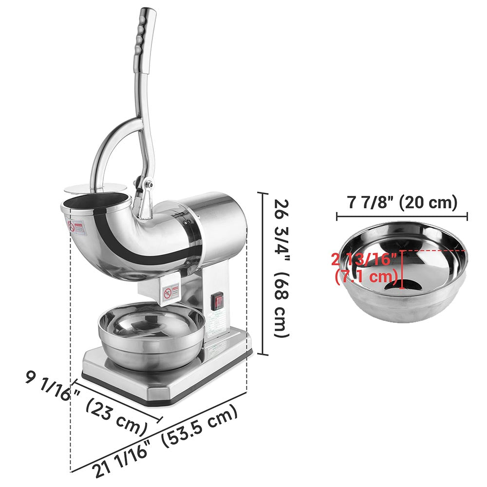 Yescom Electric Ice Shaver Machine Snow Cone Maker Image