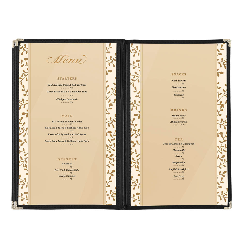 Yescom 30x Menu Covers Cafe Restaurant 6 View 8.5x14 Image