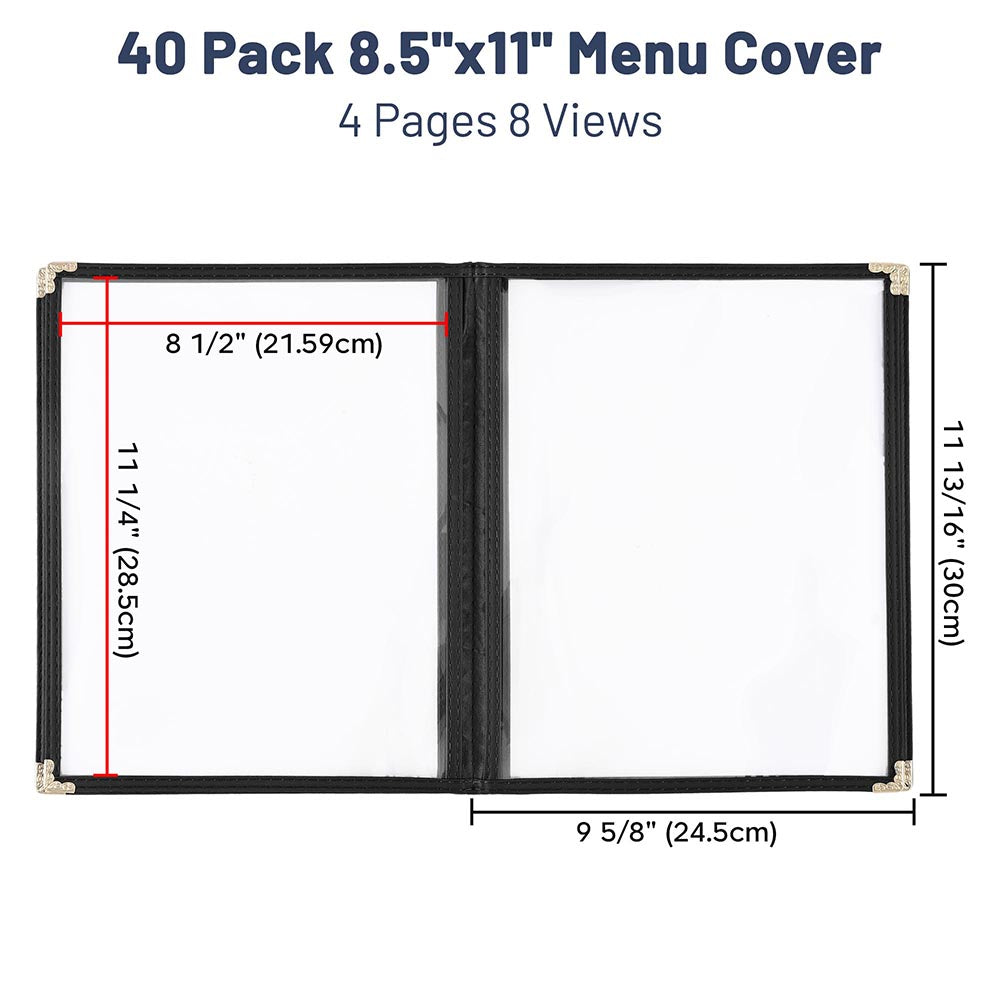 Yescom 40x Menu Covers 8.5x11 Restaurant Cafe 8 View Image