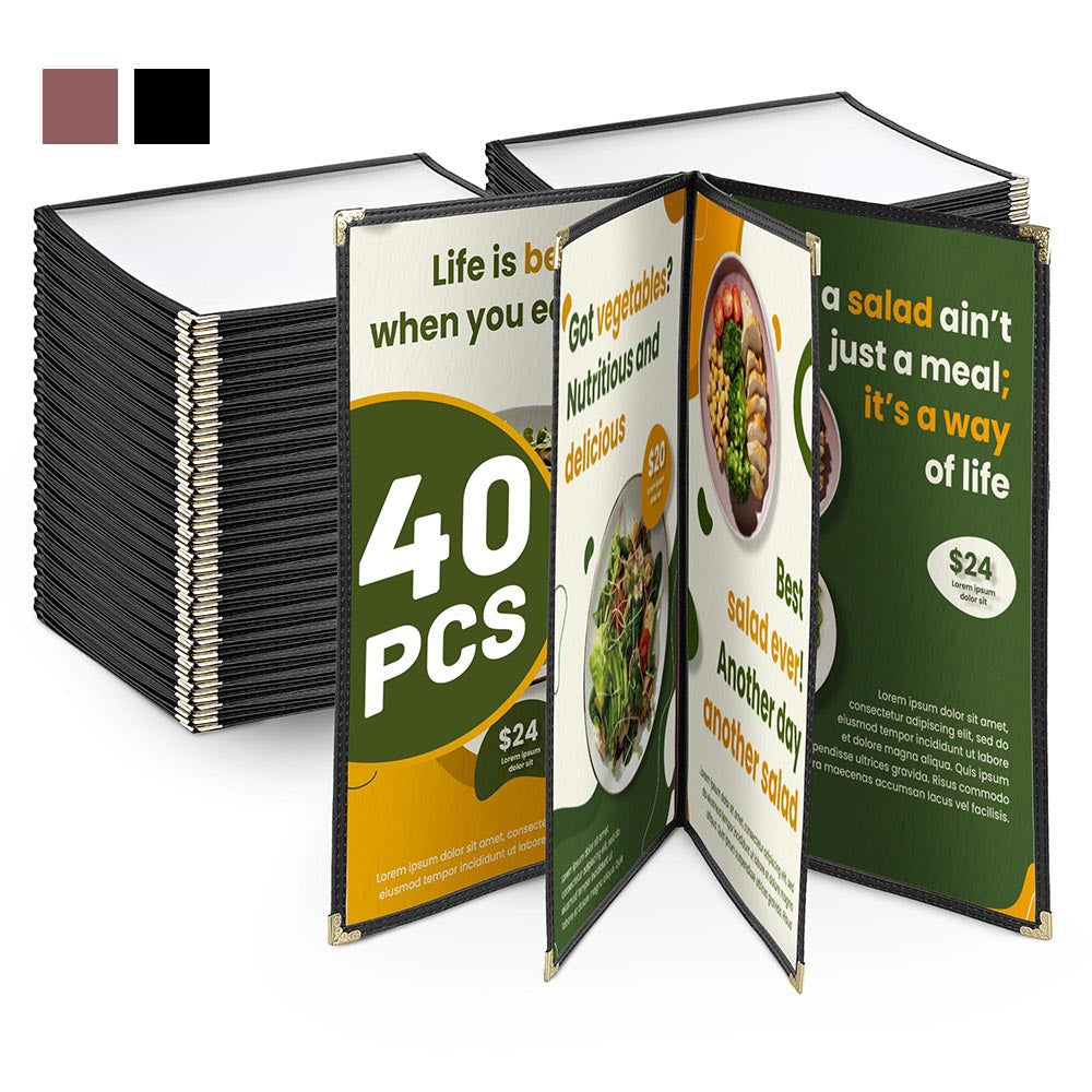 Yescom 40x Menu Covers 8.5x11 Restaurant Cafe 8 View Image