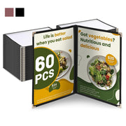 Yescom 60x Menu Covers 8.5x11 Restaurant Cafe 2-Page Image