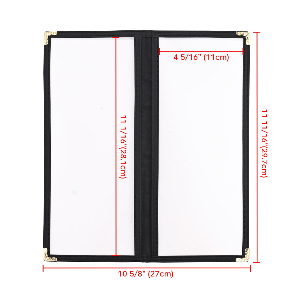 Yescom 30x Menu Book Covers Cafe Restaurant Double 4.25x11 Image