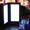 Yescom LED Back Lit Folded Menu Holder Dual Page 5.5x11in