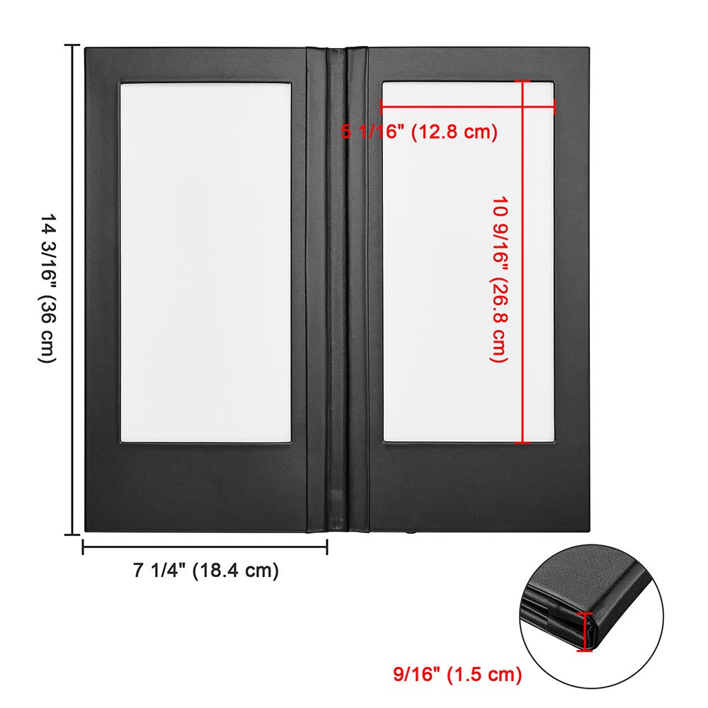 Yescom LED Backlit Menu Covers Books 5.5x11in 4ct/pk Image