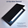 Yescom LED Back Lit Folded Menu Holder Dual Page 5.5x11in