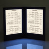 Yescom LED Back Lit Folded Menu Holder Dual Page 8.5x11in