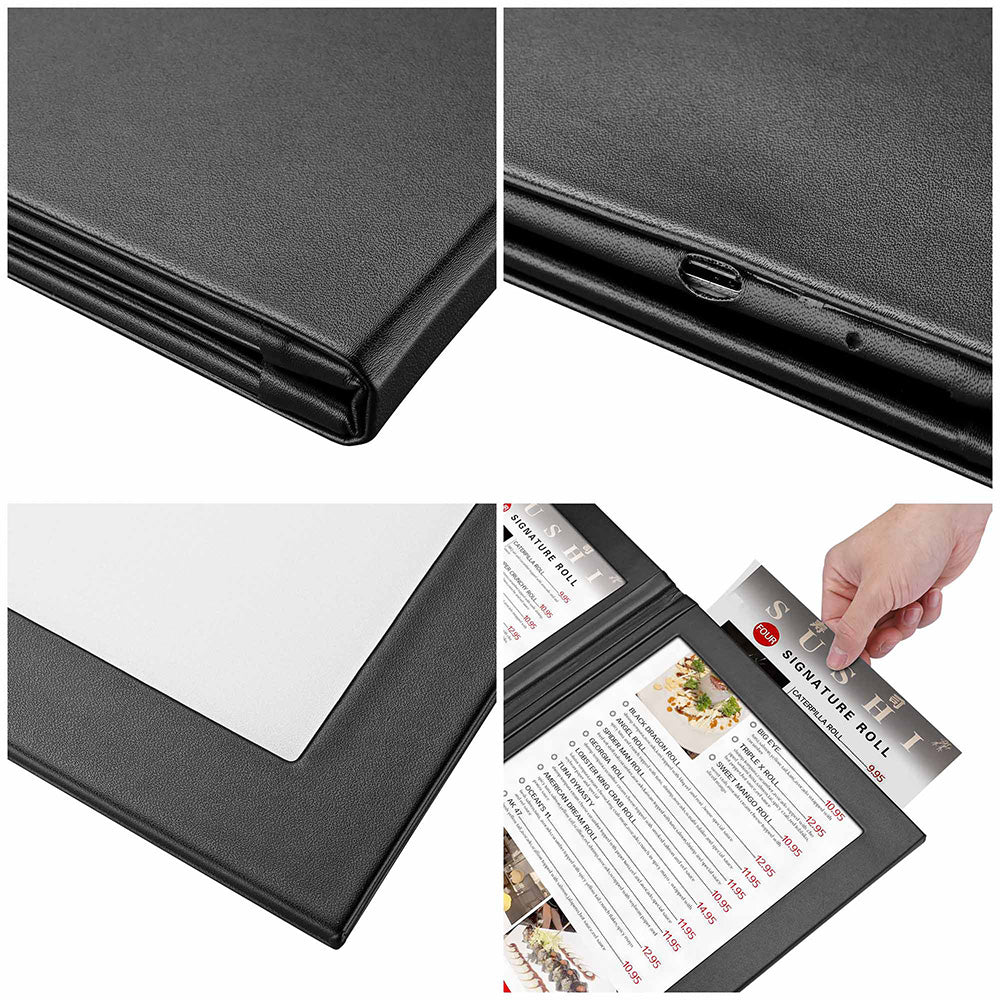 Yescom Personalized Menu Covers LED Menu Cover Dual Page 8.5x14in (MOQ 10ct) Image