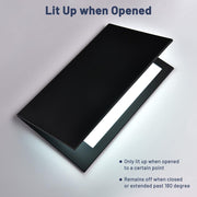 Yescom LED Backlit Menu Covers Books 8.5x14in 4ct/pk Image