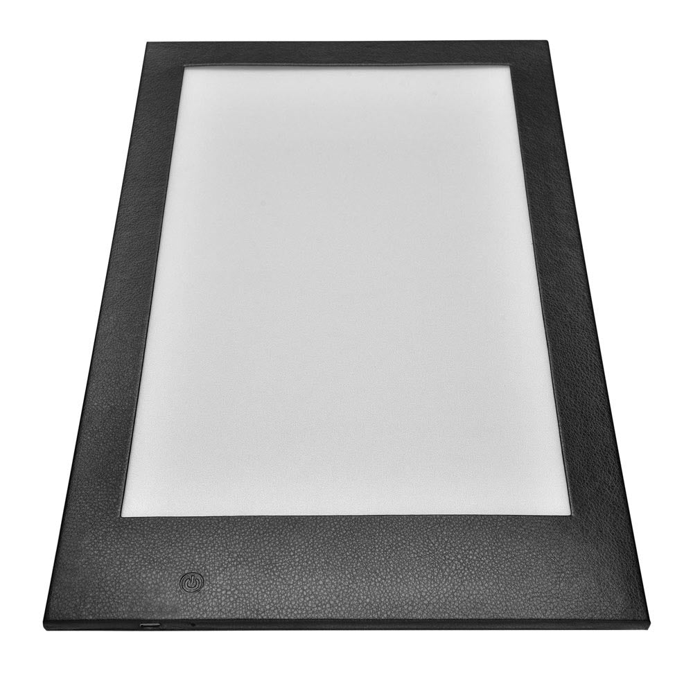 Yescom LED Back Lit Check Presenter Leather Menu Holder 8.5x14in Image