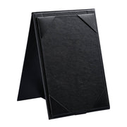 Yescom 20x Table Tents 4x6 Double Sided Cards Holder PU Leather Image