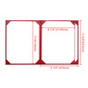 Yescom 8.5x11 PU Leather Menu Covers Set(10) 4-View Red