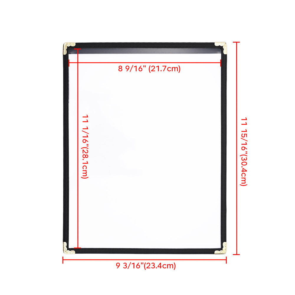 Yescom 8.5x11 Menu Covers Set(30) Single Page Image