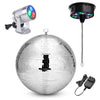 Yescom 16in Shiny Disco Ball with Motor, RGB Light Home Party