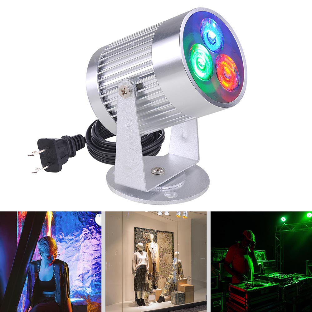 Yescom Pinspot LED Disco Light Party Club Lighting RGB Image