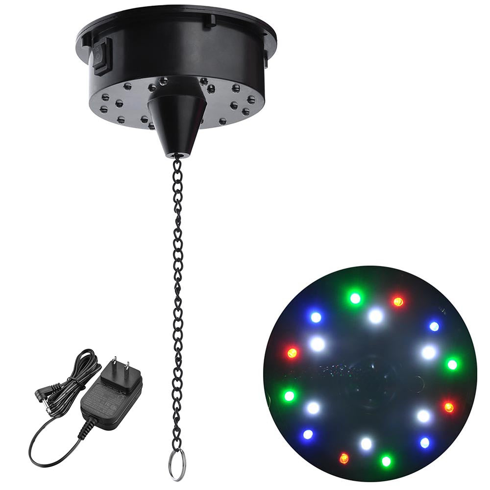 Yescom 16in Shiny Disco Ball with Motor, RGB Light Home Party Image