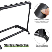 Yescom Stage Guitar Bass Stand Folding Display Rack 3/ 5/ 7/ 9 Opt Image