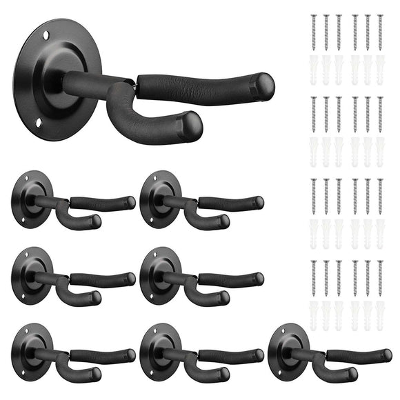 Yescom 8X Wall Guitar Hanger Rack Holder Hook Set Instrument Display Image