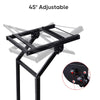 Yescom 19in 12U Stage Rolling Audio Mixer Stand Rack Cart w/ 4 Poles