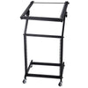 Yescom 19in 12U Space Rolling Audio Mixer Stand Cart Rack Mount