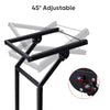 Yescom 19in 12U Space Rolling Audio Mixer Stand Cart Rack Mount