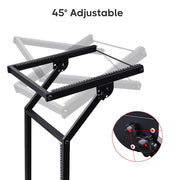 Yescom 19in 12U Space Rolling Audio Mixer Stand Cart Rack Mount Image