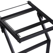 Yescom 19in 16U Stage Rolling Audio Mixer Stand Rack Cart w/ 4 Poles Image