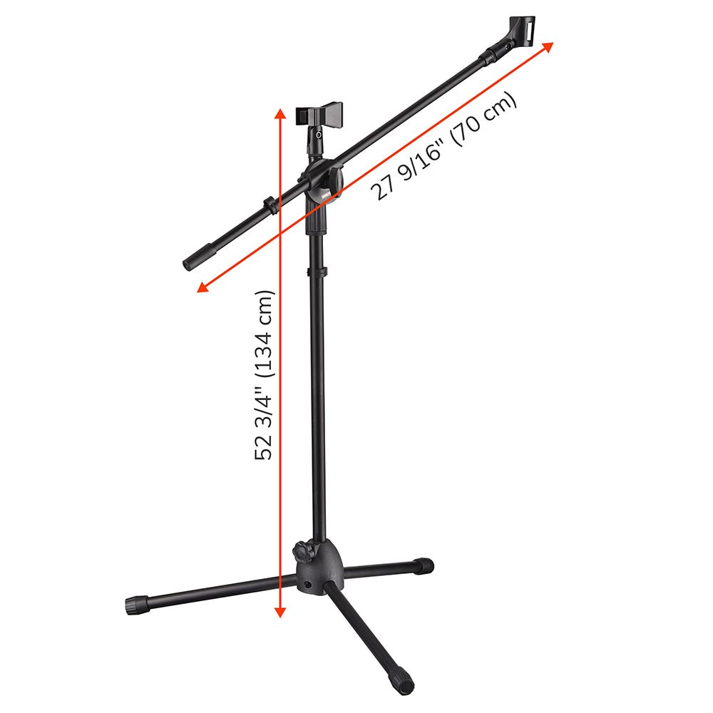 Yescom Studio Mic Stand with Boom Mic Clip Phone Holder H5'11" Image