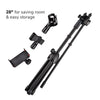 Yescom Studio Mic Stand with Boom 2 Mic Clips Phone Holder H5'11"