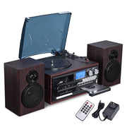 Yescom Bluetooth Vinyl Record Player Turntable Audio System Speakers Image