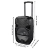 Yescom 12" Portable Active PA Speaker w/ Microphone & Remote