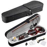 Yescom 4/4 Full Size Electric Violin Bow Headphone Case Set Image