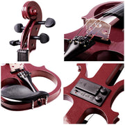 Yescom 4/4 Full Size Electric Violin Bow Headphone Case Set Image