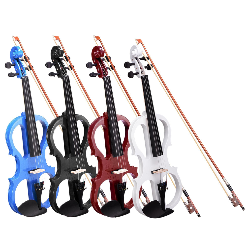 Yescom 4/4 Full Size Electric Violin Bow Headphone Case Set Image