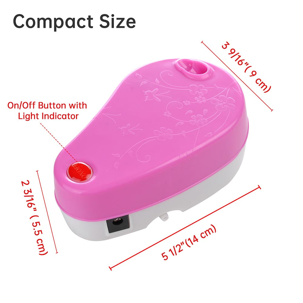 Yescom Airbrush Air Compressor w/ Built-in Holder Pink Image