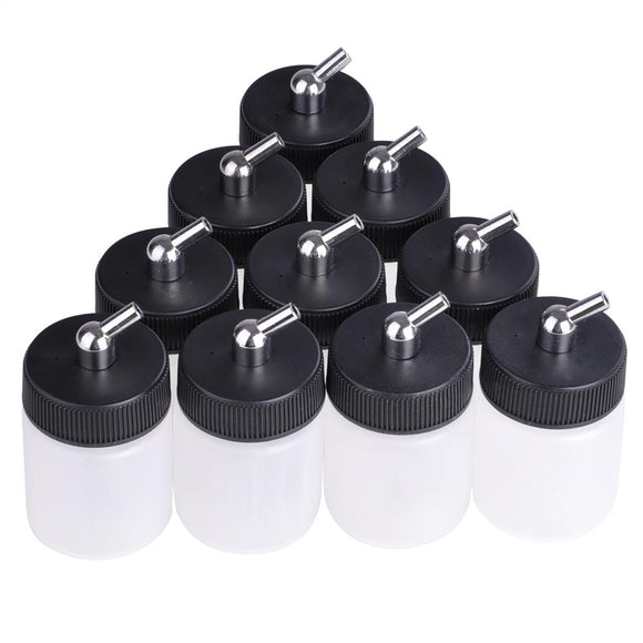 Yescom Plastic Airbrush Bottle Siphon Jar Paint 22cc 10Pcs Image