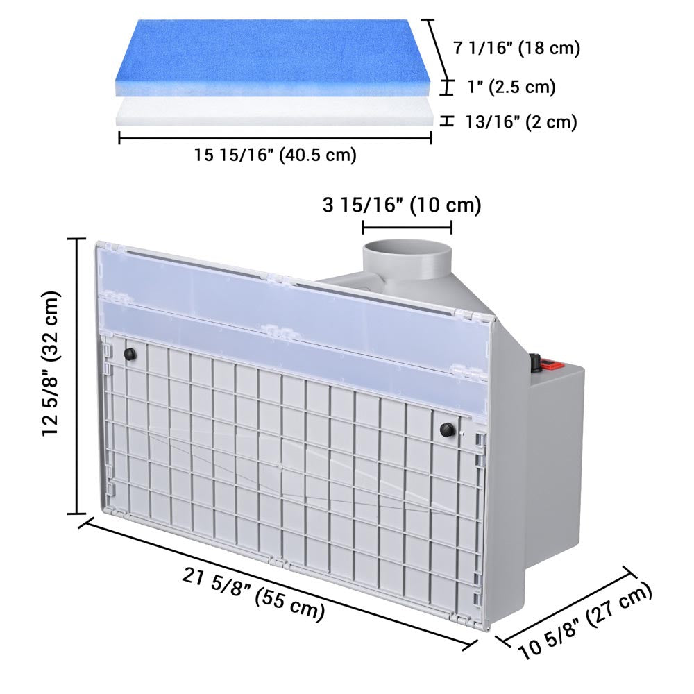 Yescom Portable Airbrush Hobby Spray Booth w/ Filter Fan Hose Image