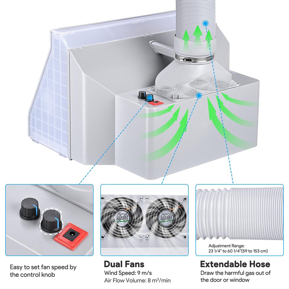 Yescom Portable Airbrush Hobby Spray Booth w/ Filter Fan Hose Image