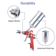 Yescom Automotive Paint Sprayer Gavity Feed HVLP Spray Gun 1.4mm Image