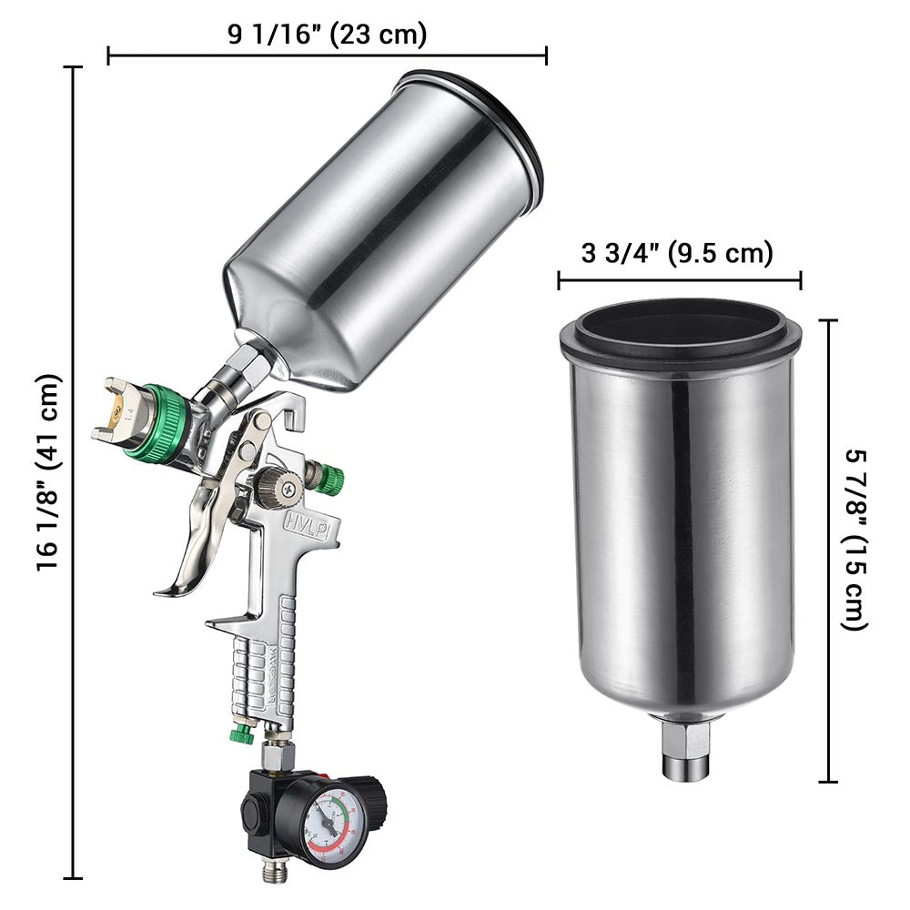 Yescom Automotive Paint Sprayer Gavity Feed HVLP Spray 2.5mm Image