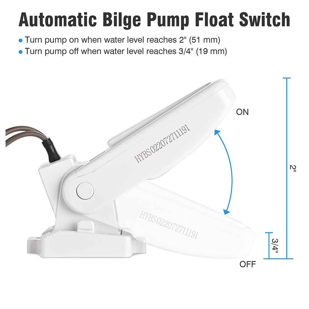 Yescom Marine Boat Electric Bilge Pump 1100Gph 12 Volt Image