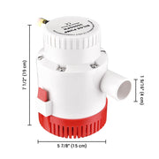 Yescom Marine Boat Electric Bilge Pump 3500Gph 12 Volt Image